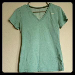 NIKE Teal V Neck